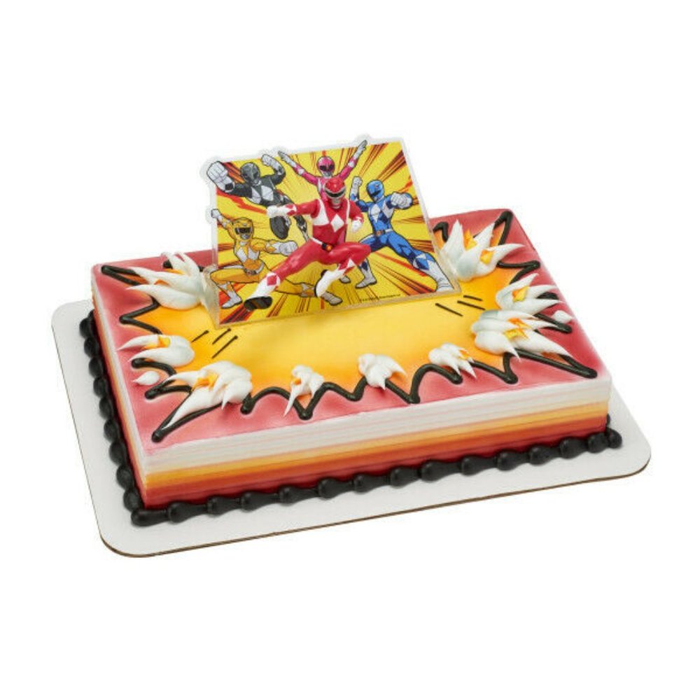 NIP Red POWER RANGERS Ninja Birthday Cake Topper